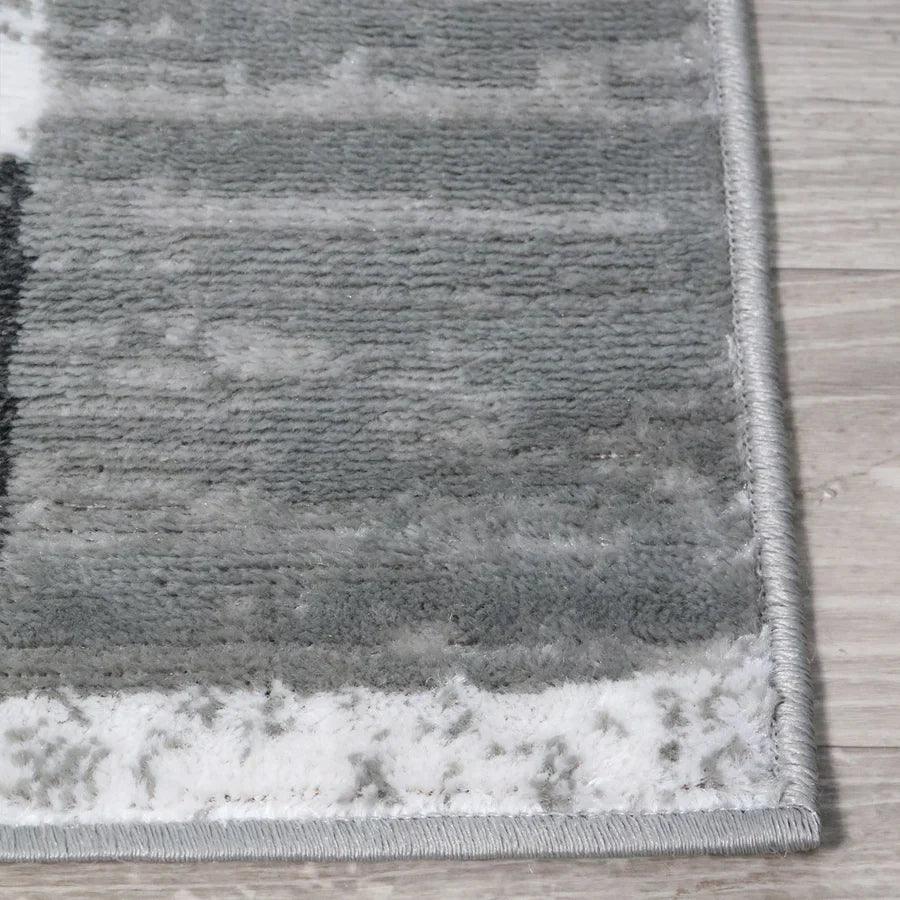 Rockwood Modern Geometric Patchwork Indoor Area Rug or Runner