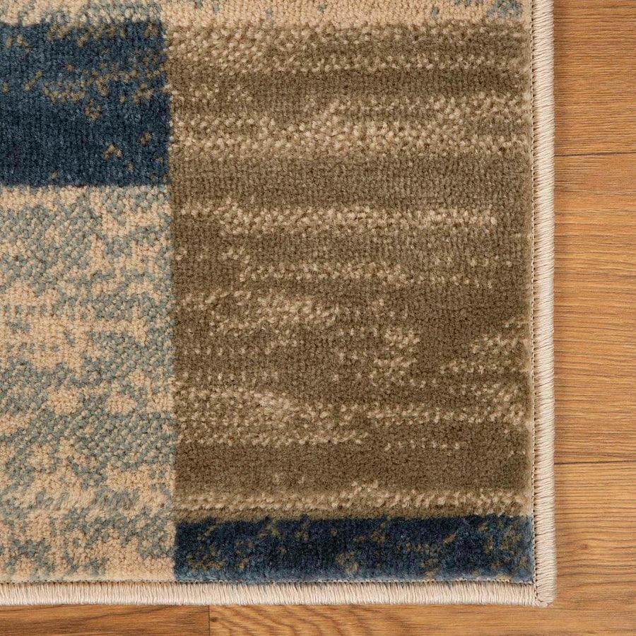Rockwood Modern Geometric Patchwork Indoor Area Rug or Runner