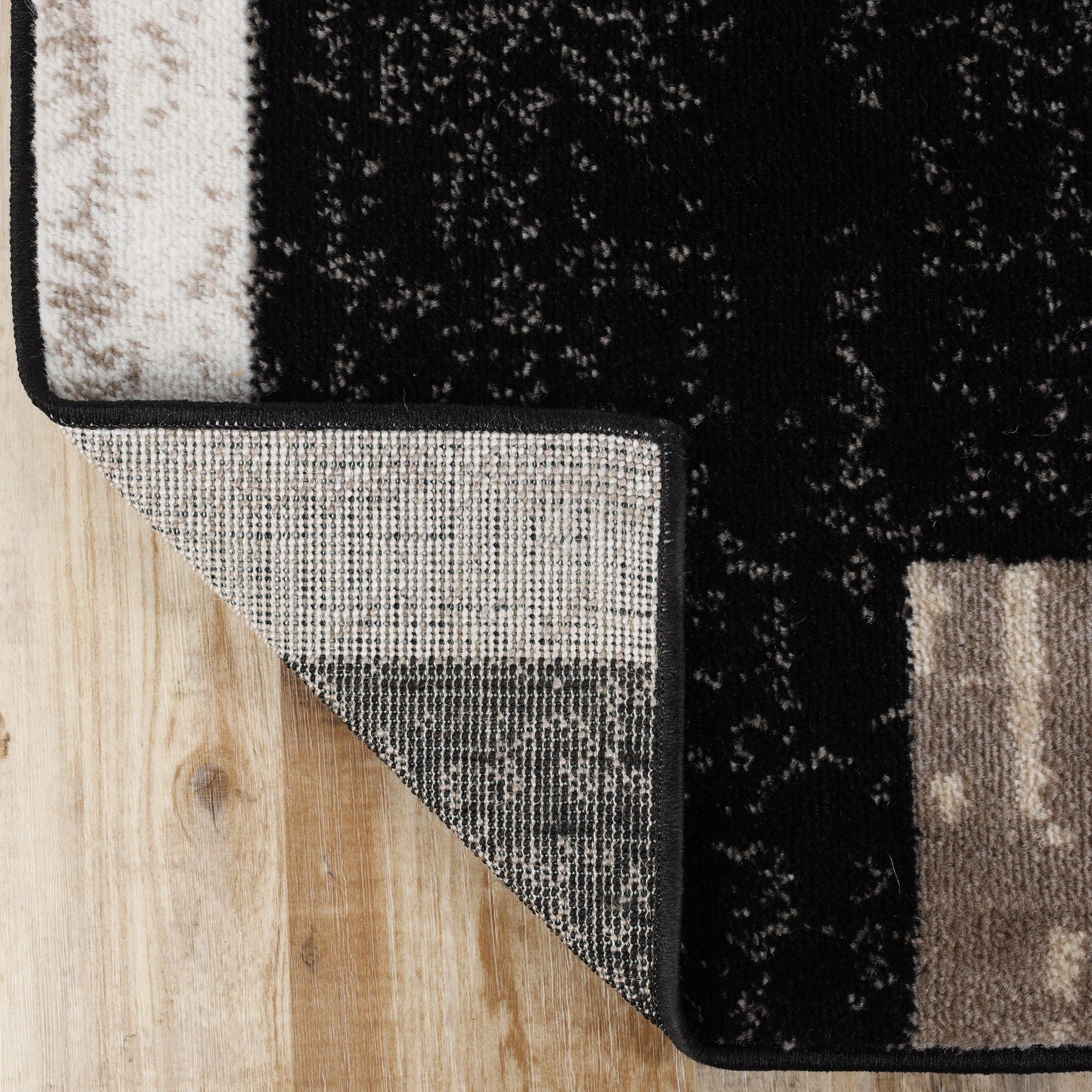 Rockwood Modern Geometric Patchwork Indoor Area Rug or Runner