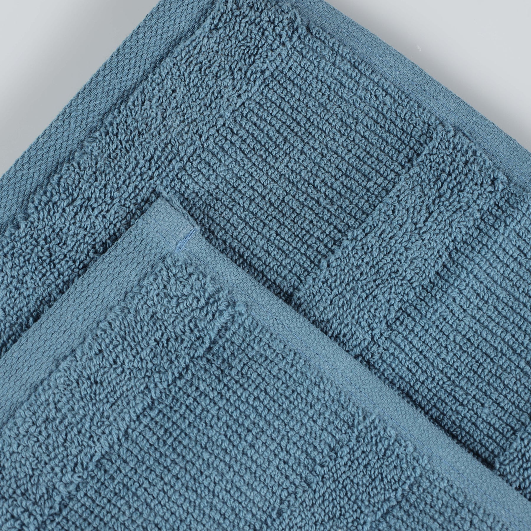 Roma Cotton Ribbed Textured Soft Face Towels/ Washcloths, Set of 12