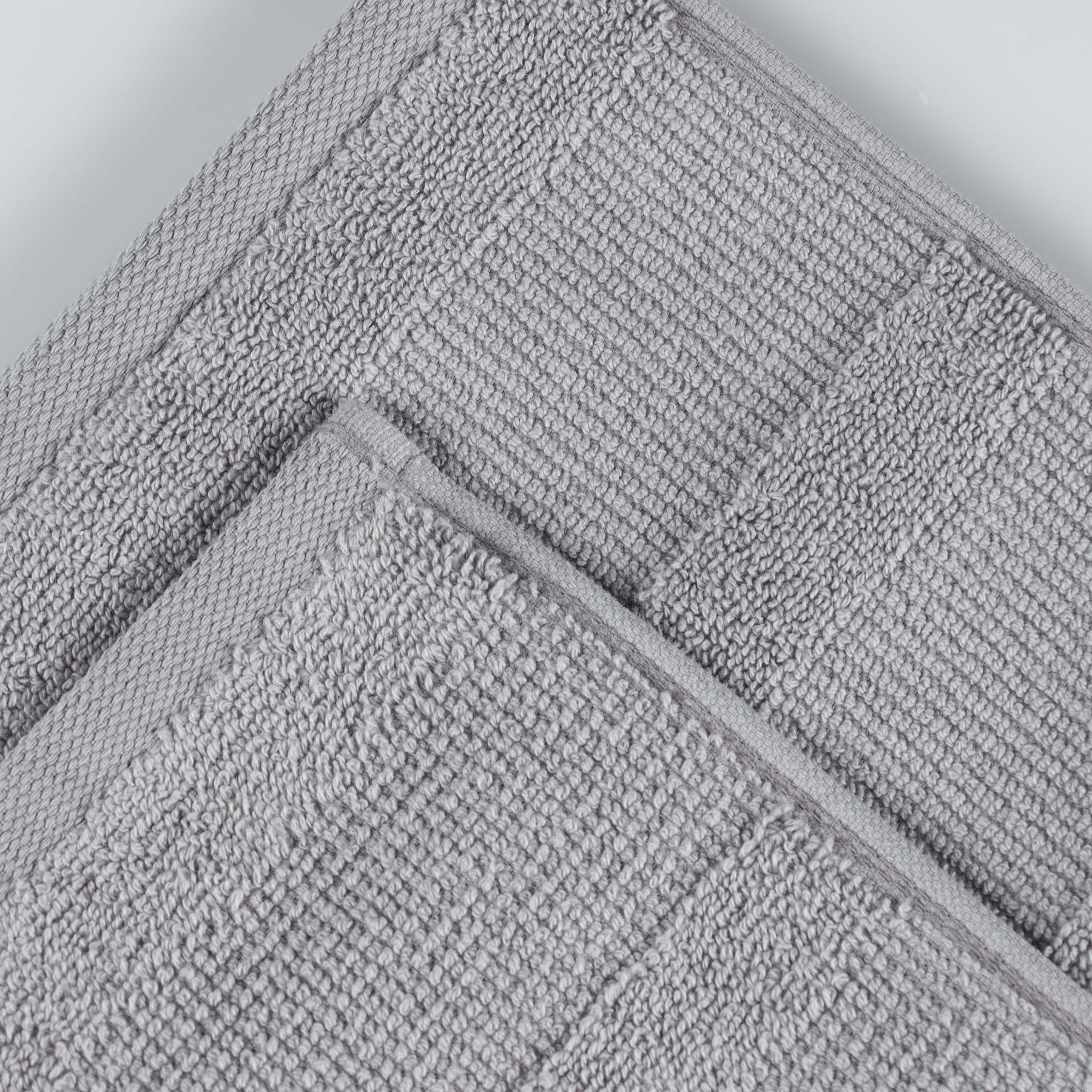 Roma Cotton Ribbed Textured Soft Face Towels/ Washcloths, Set of 12
