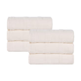 Roma Cotton Ribbed Textured Soft Highly Absorbent Hand Towel Set of 6