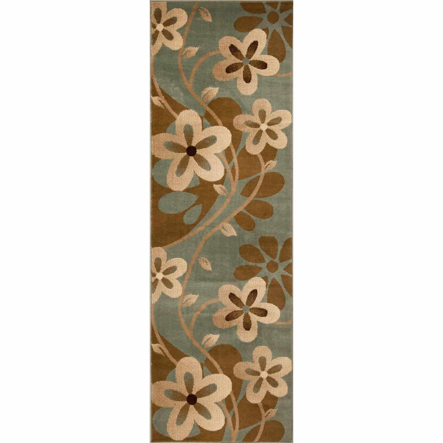 Rosette Geometric Medallion Indoor Area Rugs or Runner Rug