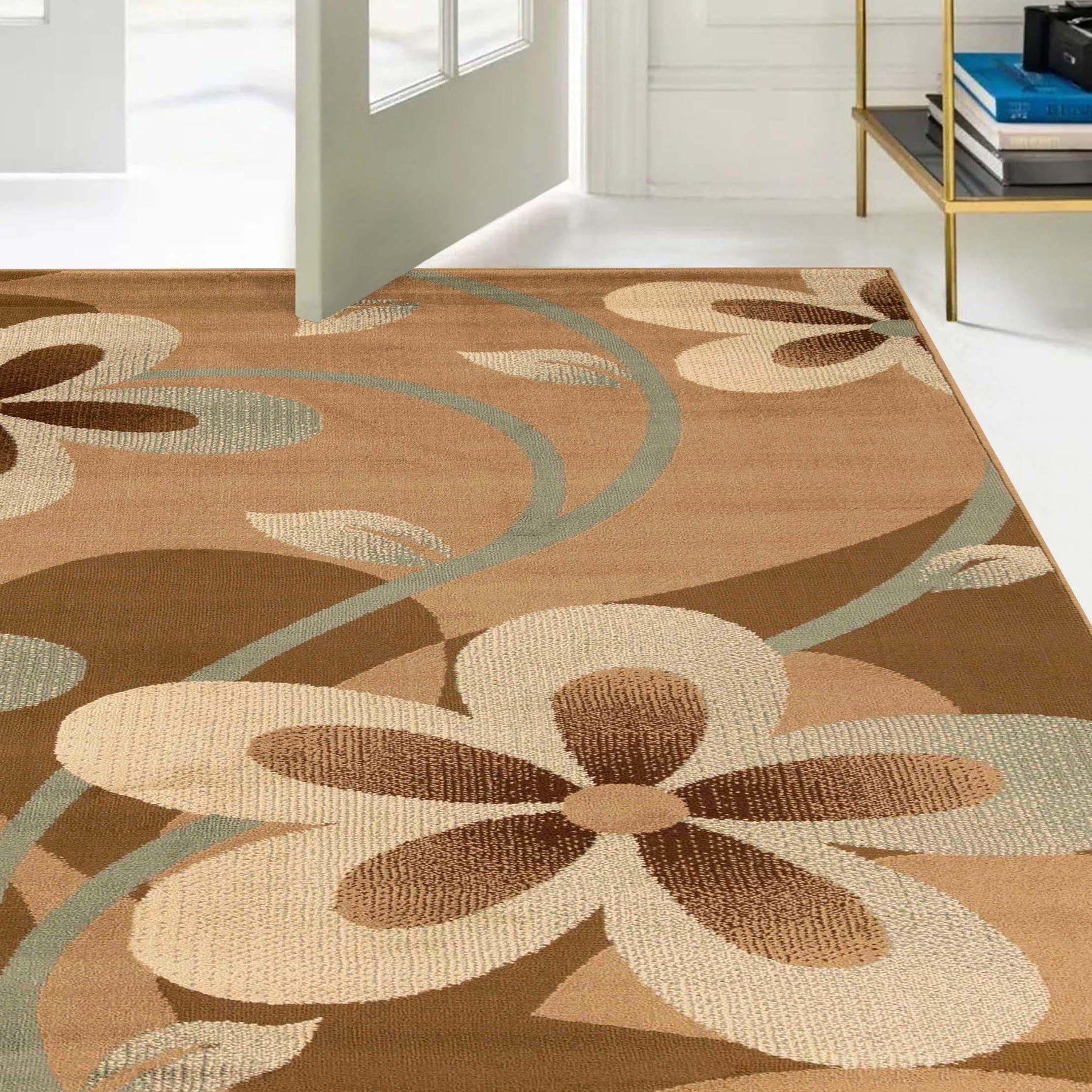 Rosette Geometric Medallion Indoor Area Rugs or Runner Rug