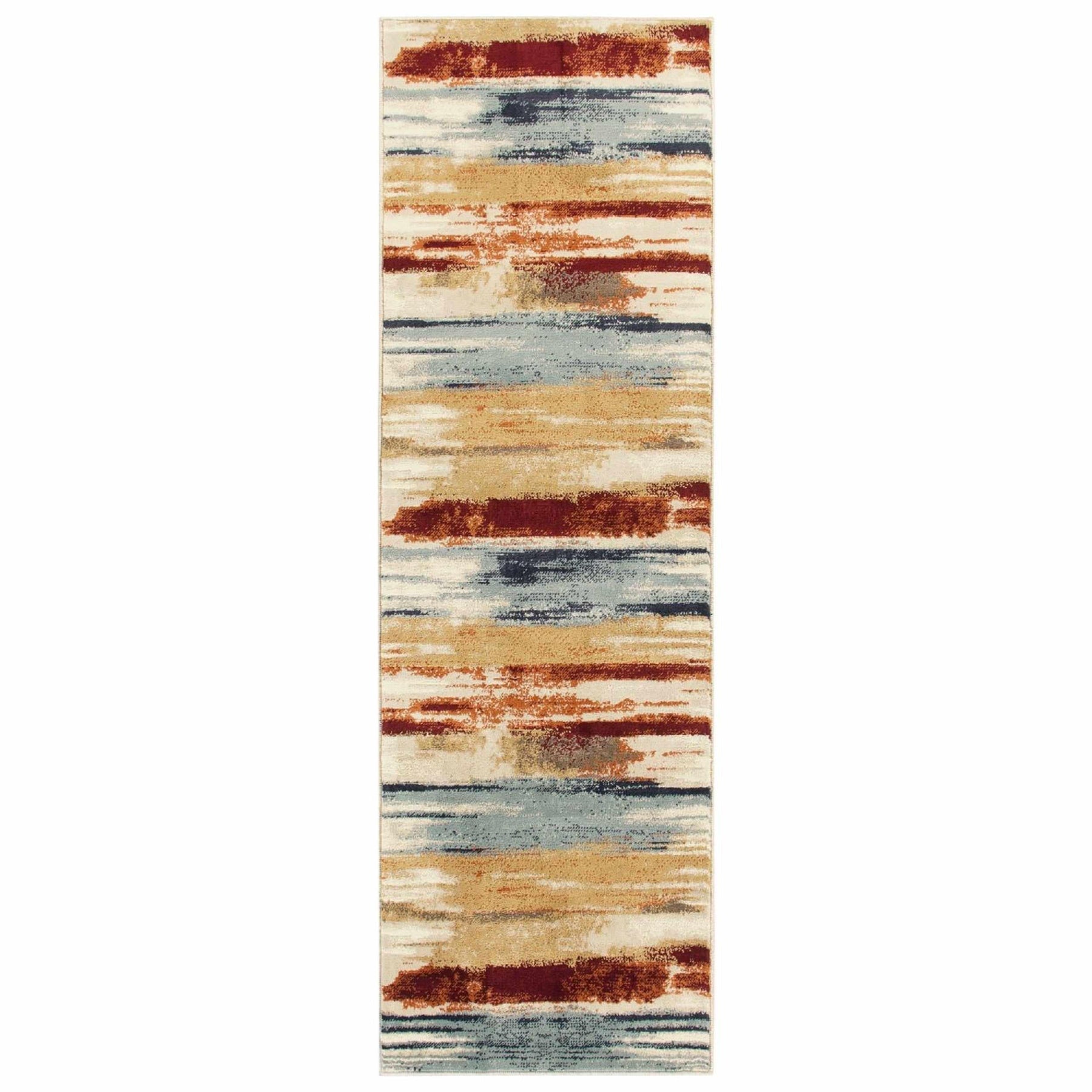 Rothco Striped Abstract Indoor Large Area Rug Or Runner Rug