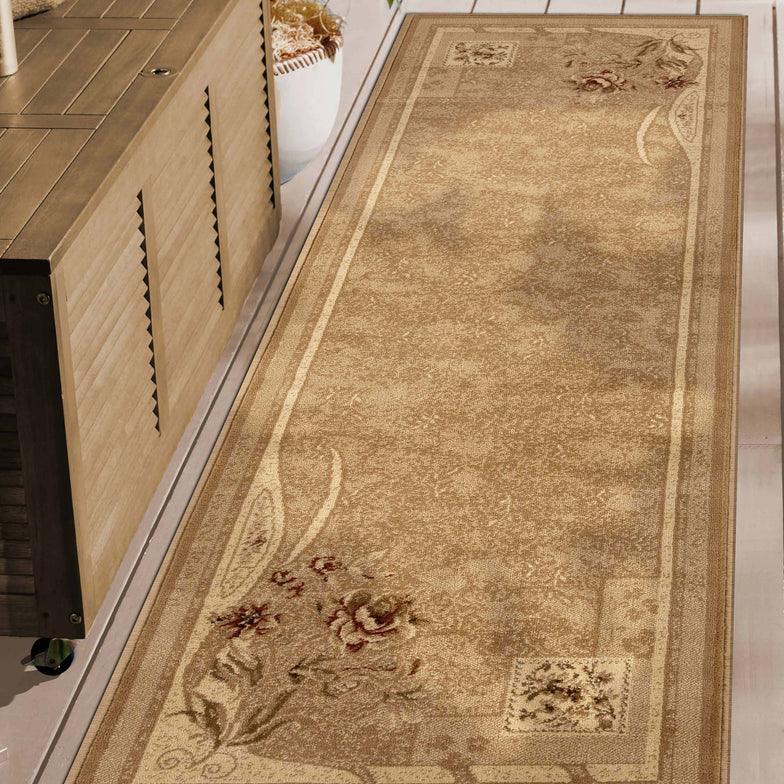 Ruban Modern Minimalist Floral Indoor Large Area Rugs or Runner Rug