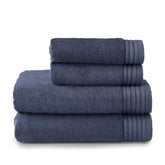 Egyptian Cotton Hand/Wash Towel Set of 4 - Blue Egyptian Cotton Hand/Wash Towels