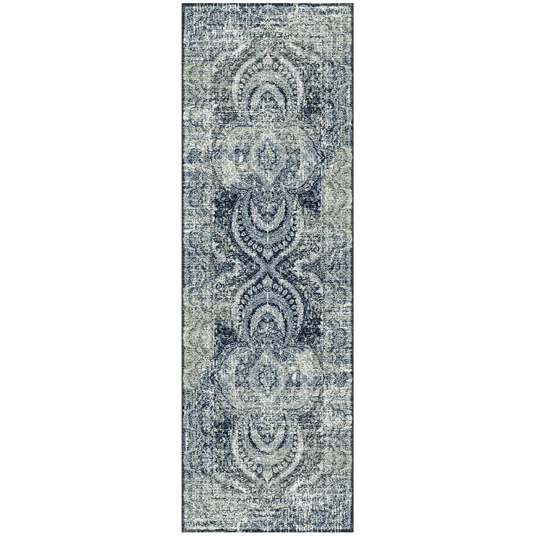 Salford Vintage Abstract Medallion Plush Indoor Area Rug Or Runner