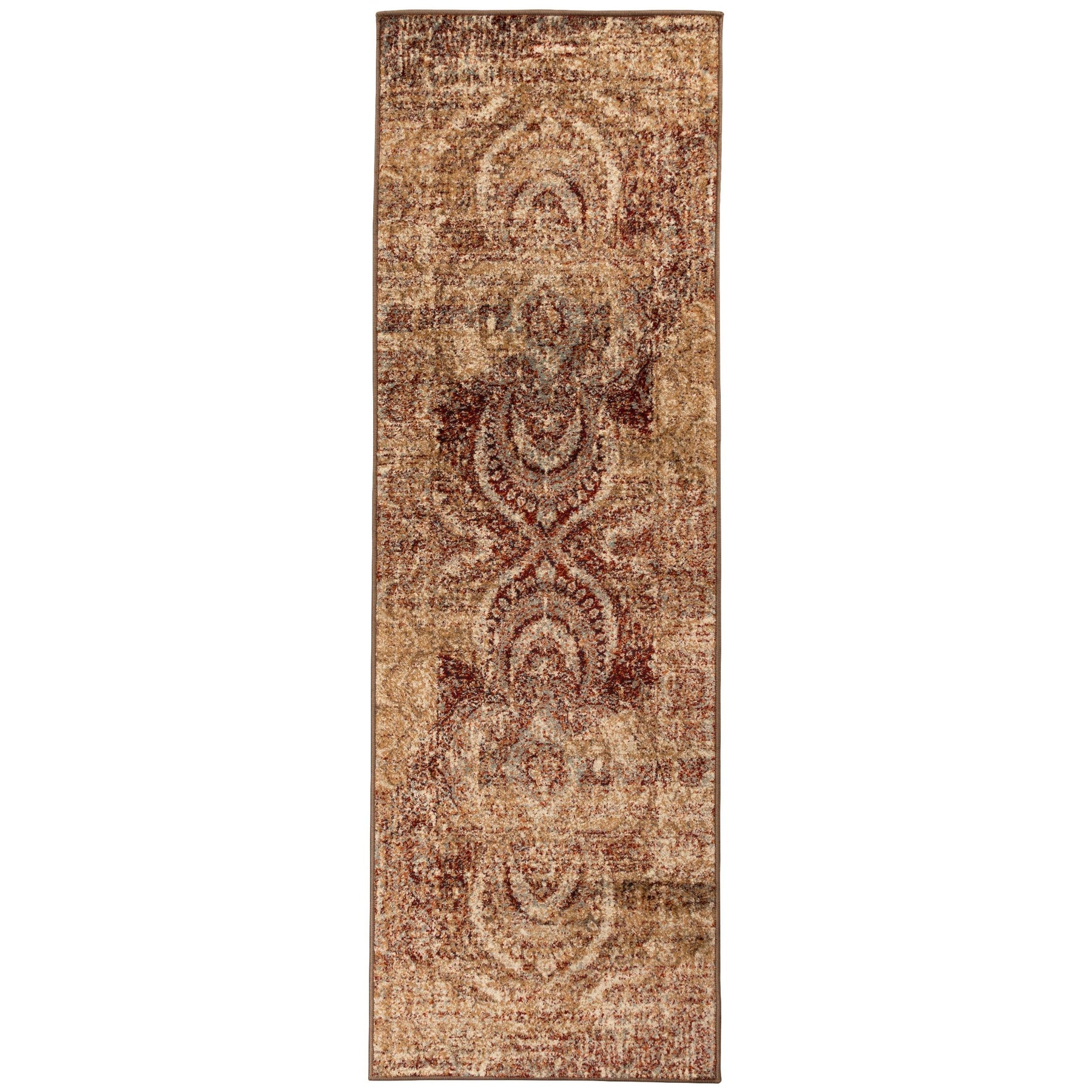 Salford Vintage Abstract Medallion Plush Indoor Area Rug Or Runner