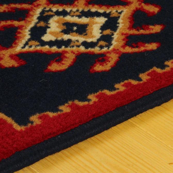 Santa Fe Geometric Floral Ikat Indoor Area Rug Or Runner Rug
