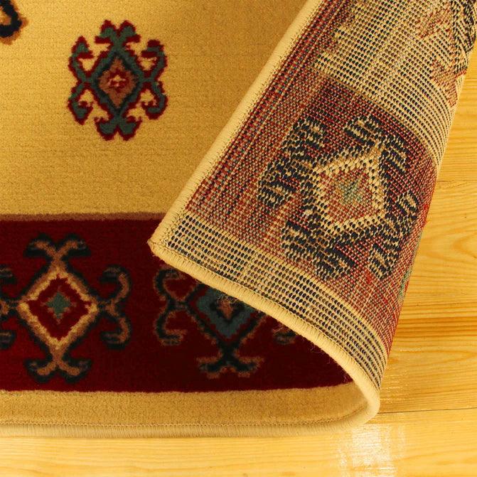 Santa Fe Geometric Floral Ikat Indoor Area Rug Or Runner Rug