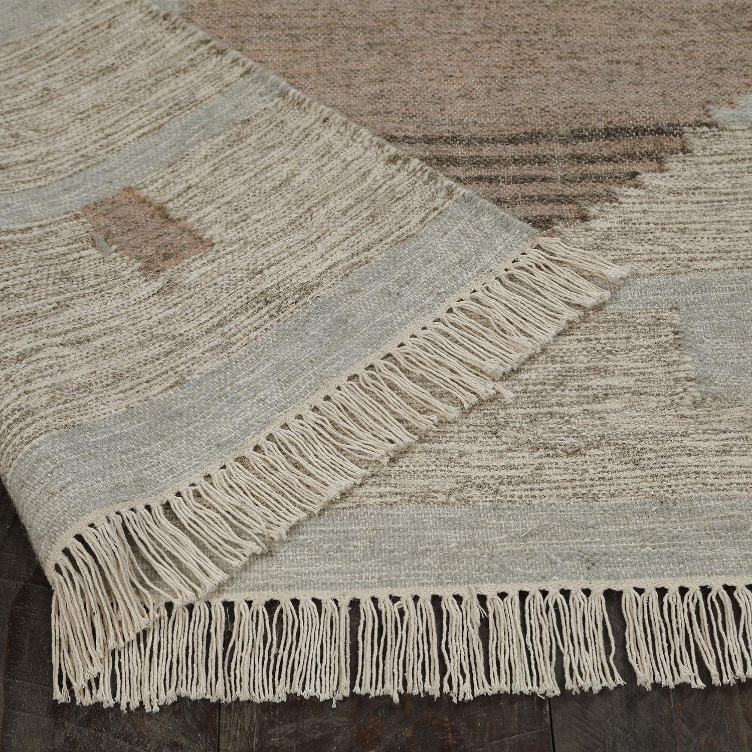 Sayah Eco-Friendly Geometric Handwoven Indoor Area Rug