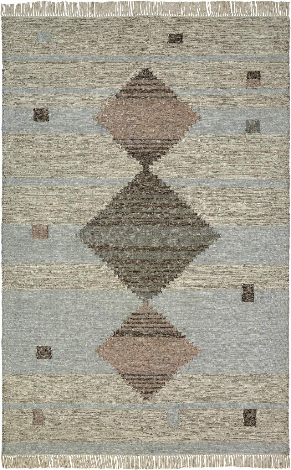 Sayah Eco-Friendly Geometric Handwoven Indoor Area Rug
