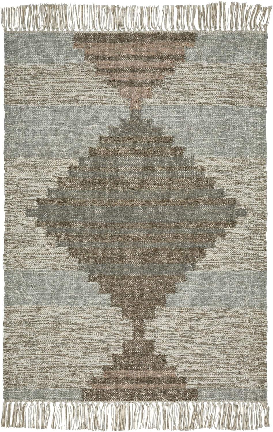 Sayah Eco-Friendly Geometric Handwoven Indoor Area Rug