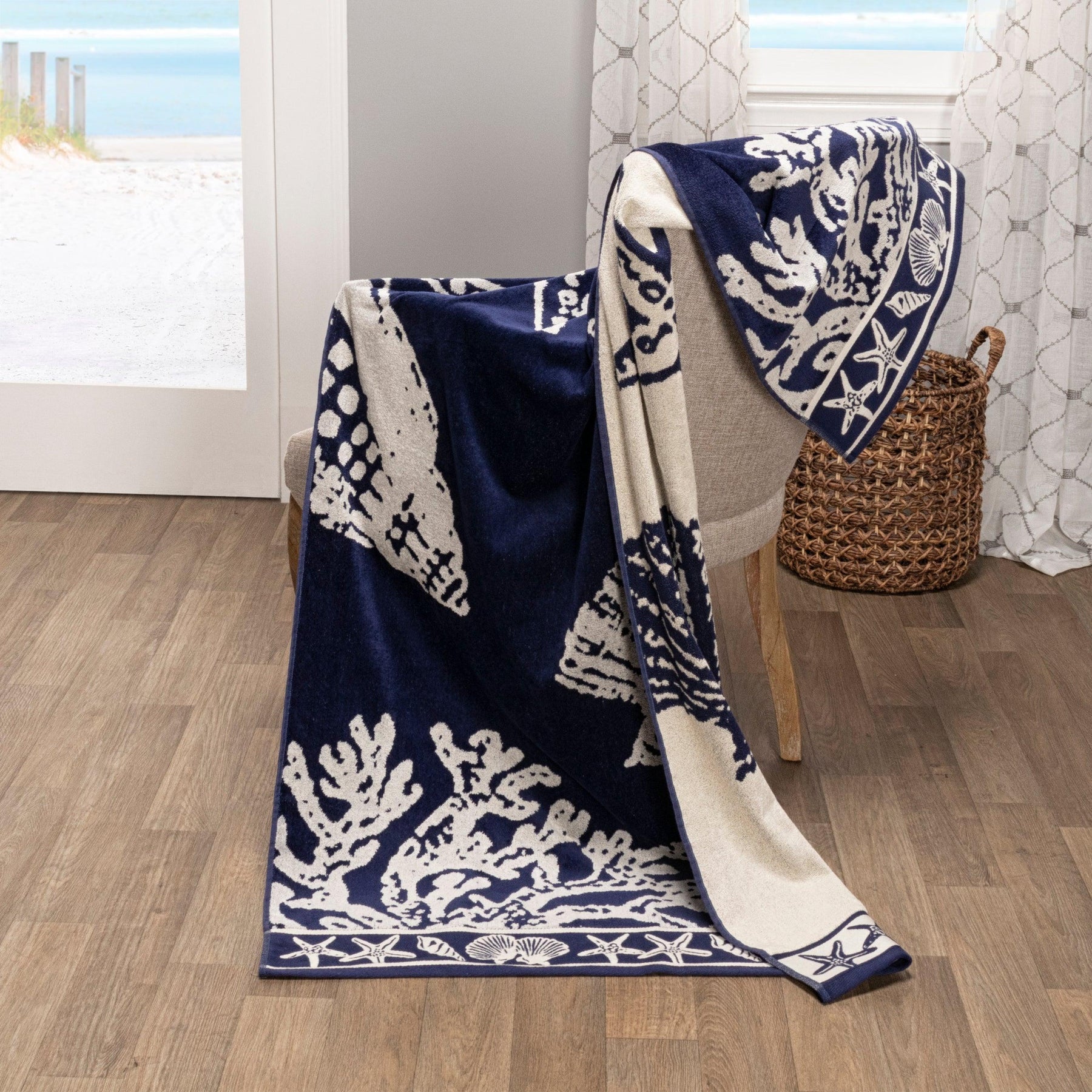 Seacoast Oversized 4 Piece Beach Towel Set