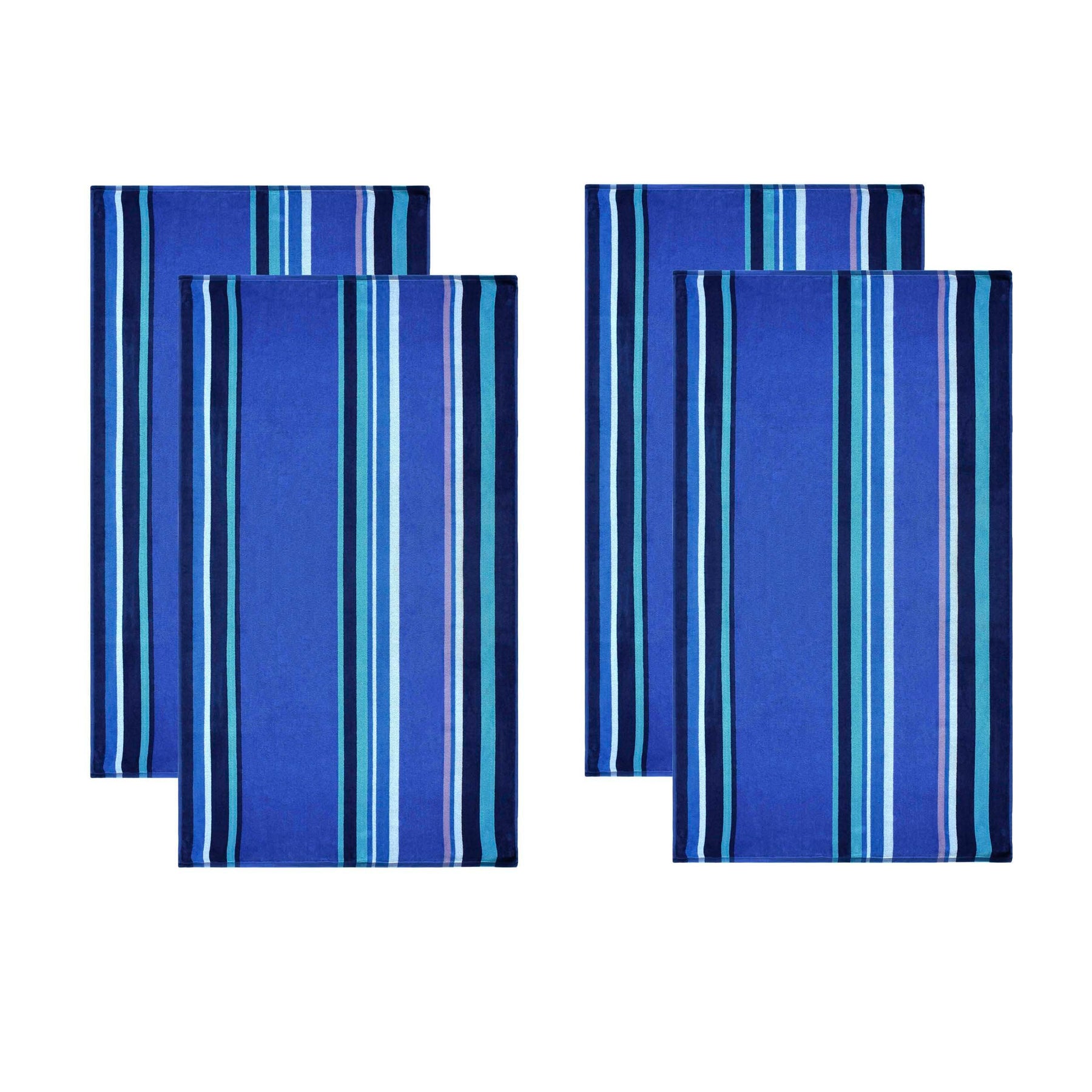 Seafina Oversized Cotton 4 Piece Beach Towel Set