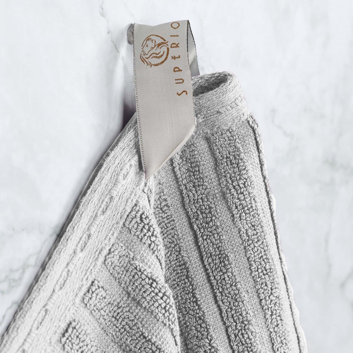 Soho Cotton Ribbed Textured Absorbent Hand and Bath Towel Set