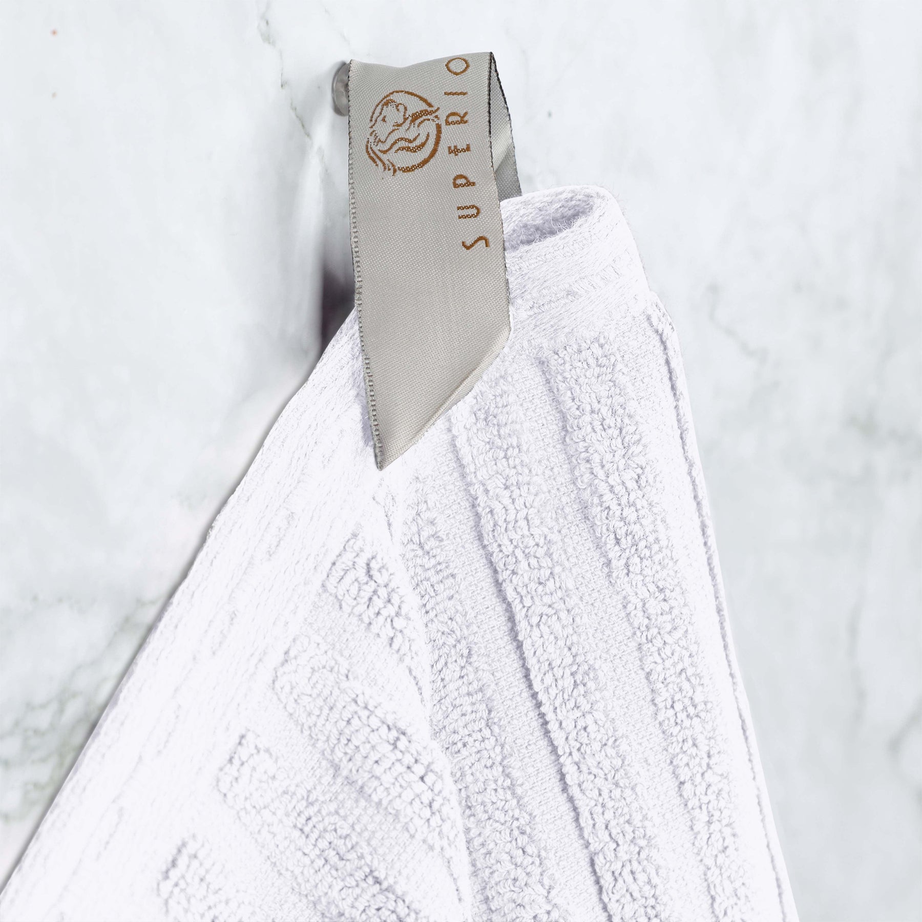 Soho Ribbed Cotton Absorbent Bath Towel Set of 4