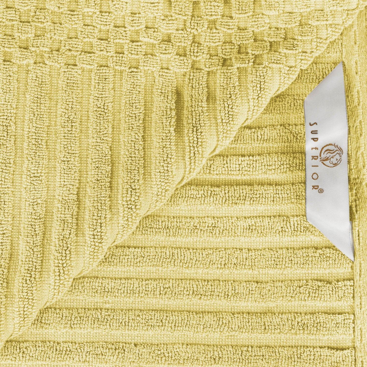 Soho Ribbed Cotton Super Absorbent 4 Piece Hand Towel Set
