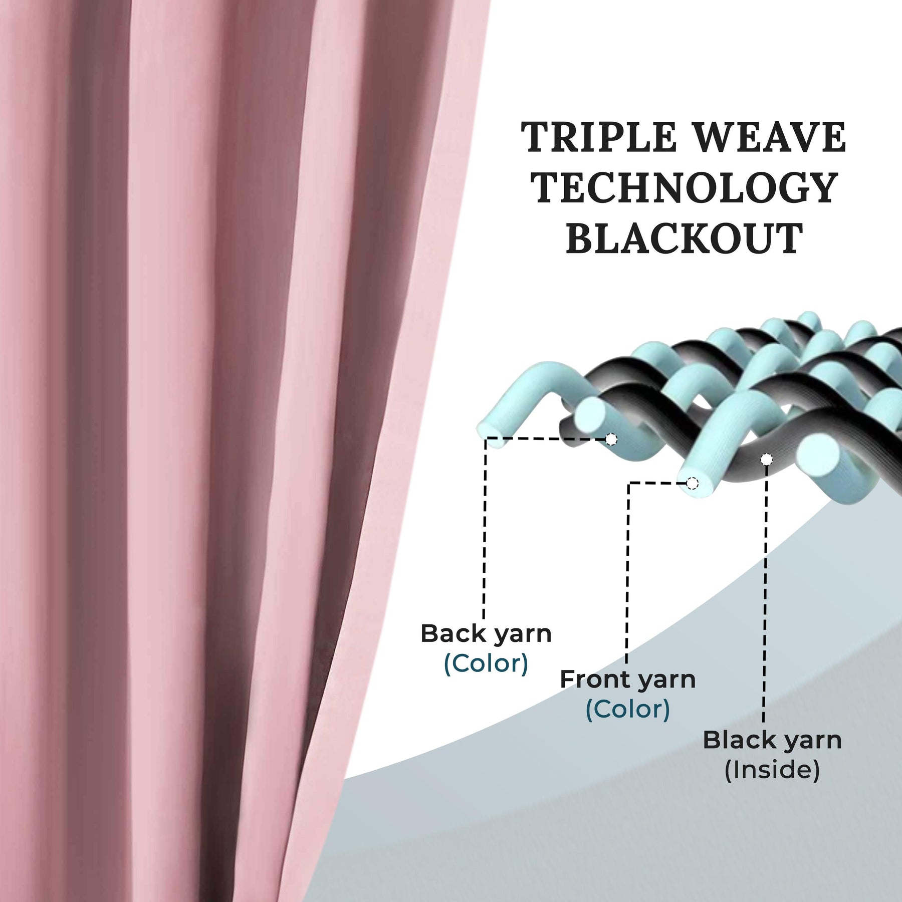 Solid Machine Washable Room Darkening Blackout Curtains, Set of 2