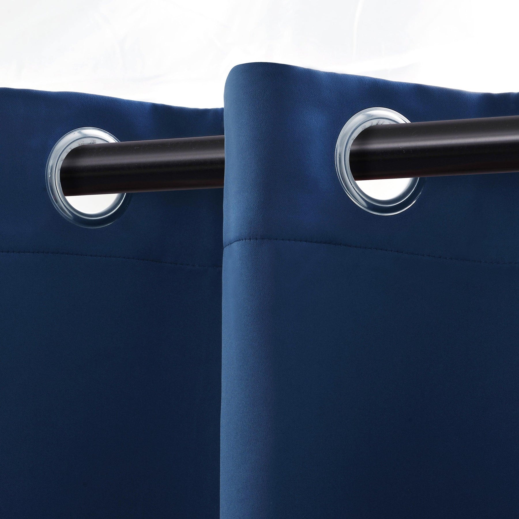 Solid Machine Washable Room Darkening Blackout Curtains, Set of 2
