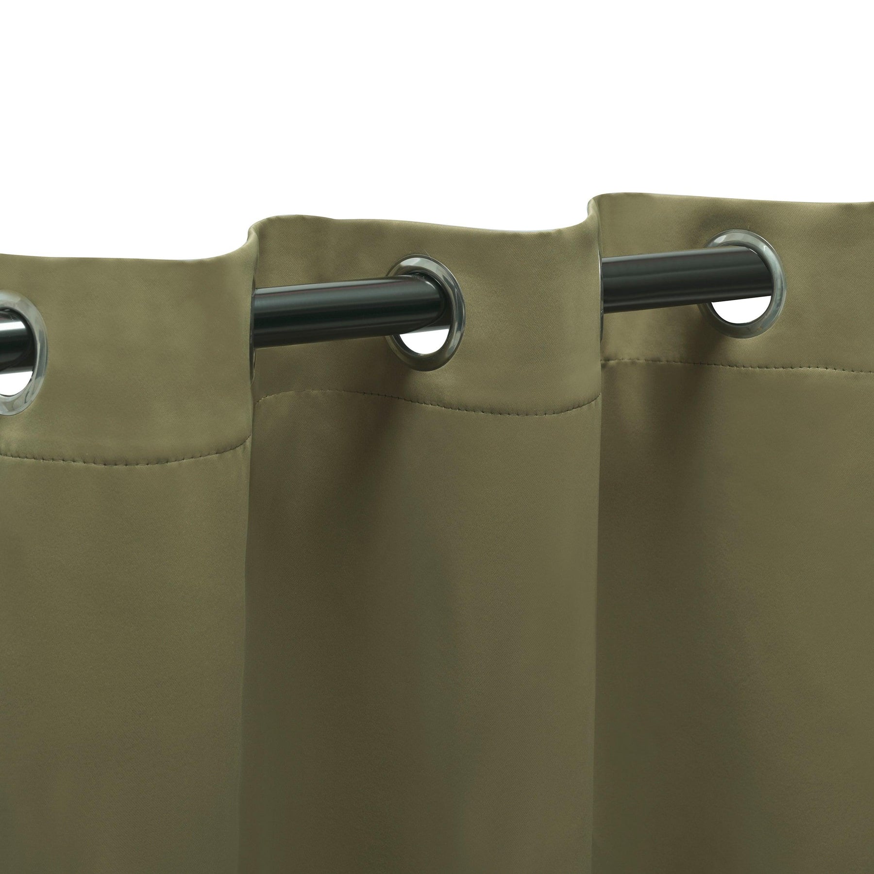 Solid Machine Washable Room Darkening Blackout Curtains, Set of 2
