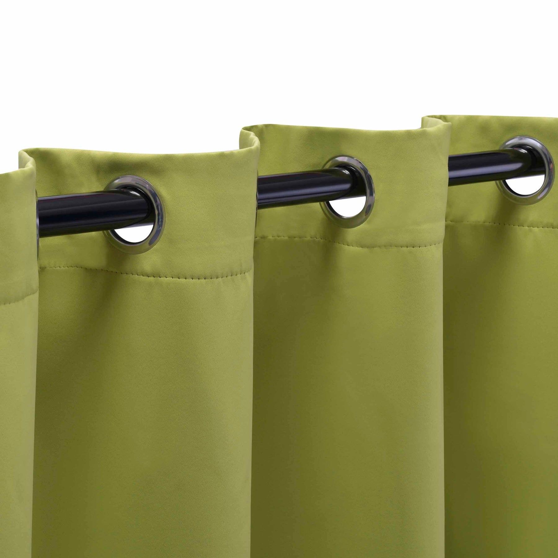 Solid Machine Washable Room Darkening Blackout Curtains, Set of 2