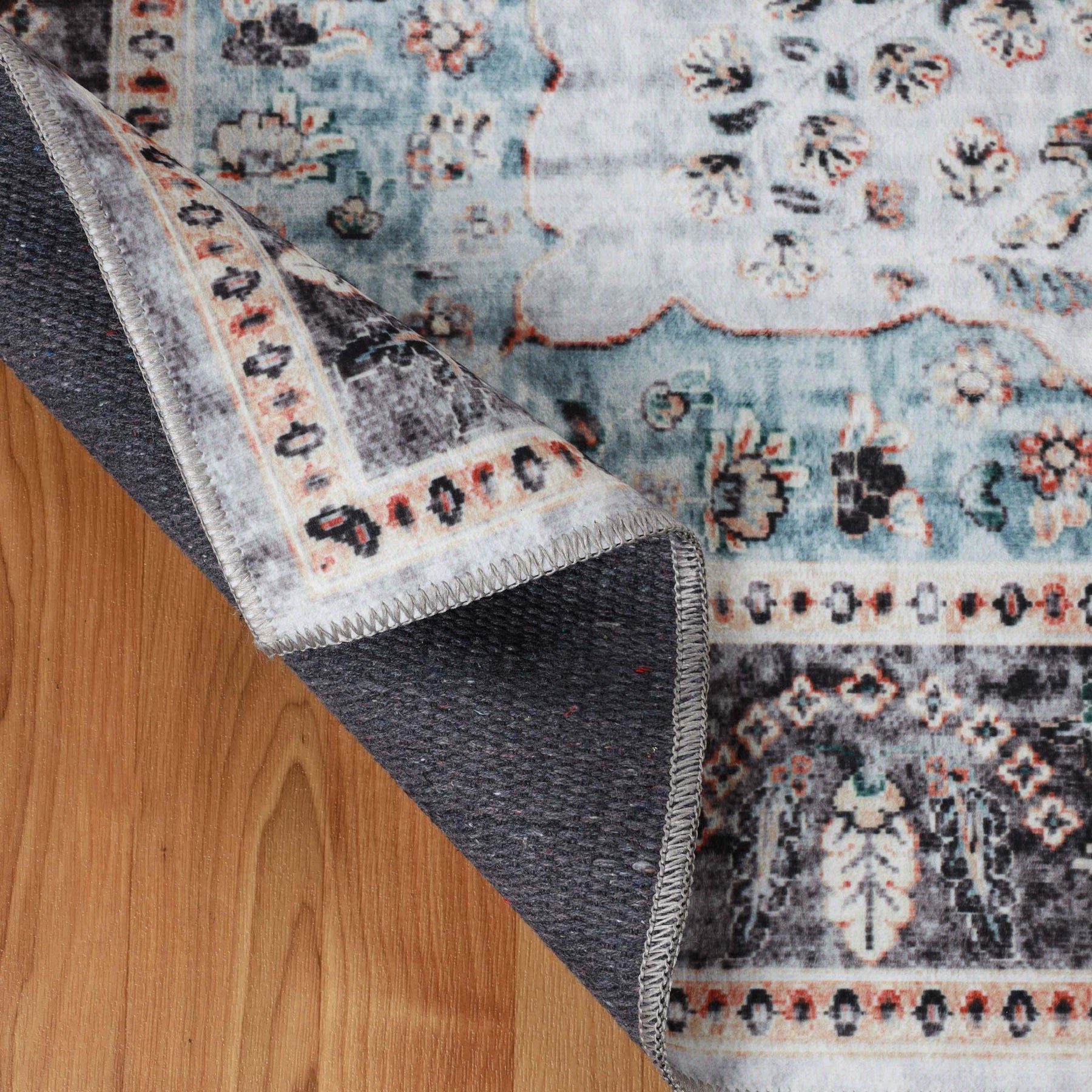Sparrow Classic Medallion Washable Indoor Area Rug or Runner
