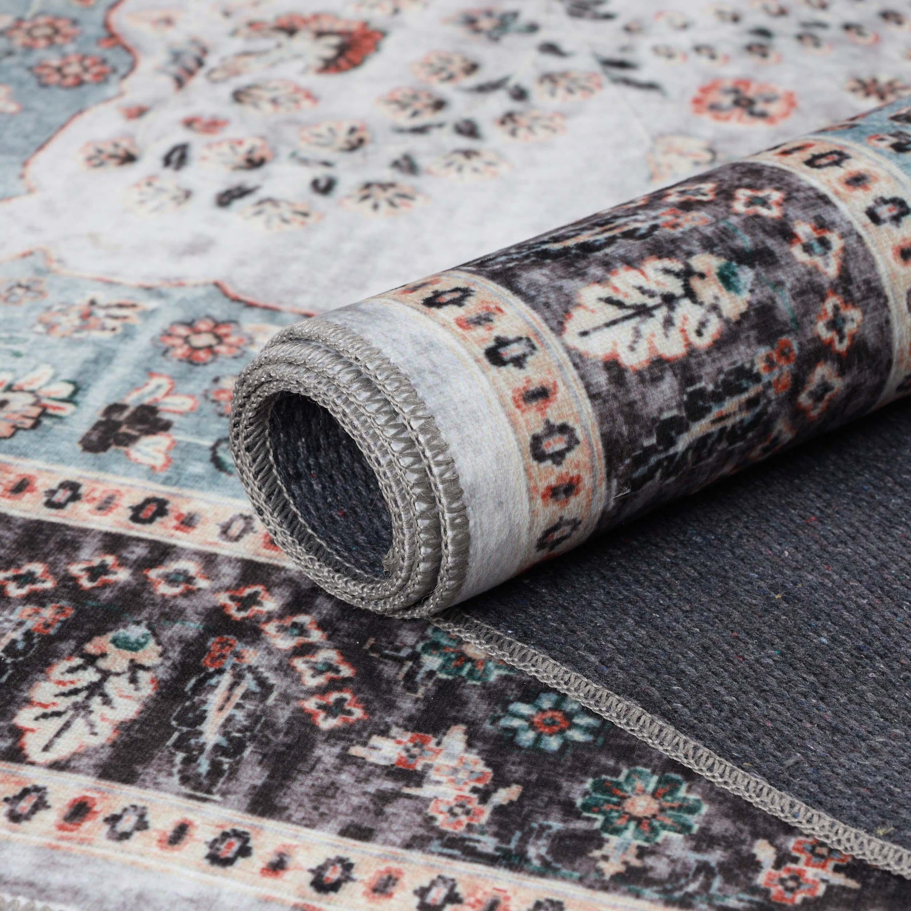 Sparrow Classic Medallion Washable Indoor Area Rug or Runner