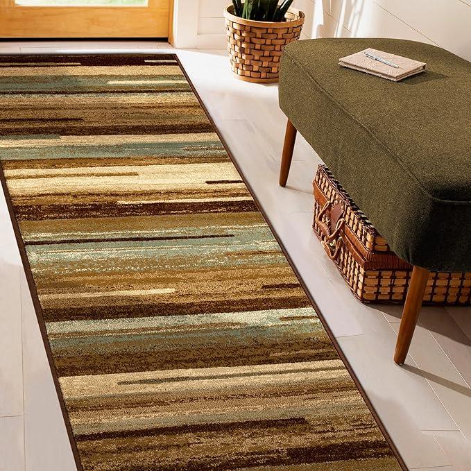 Stripes Abstract Lines Indoor Large Area Rugs or Runner Rug