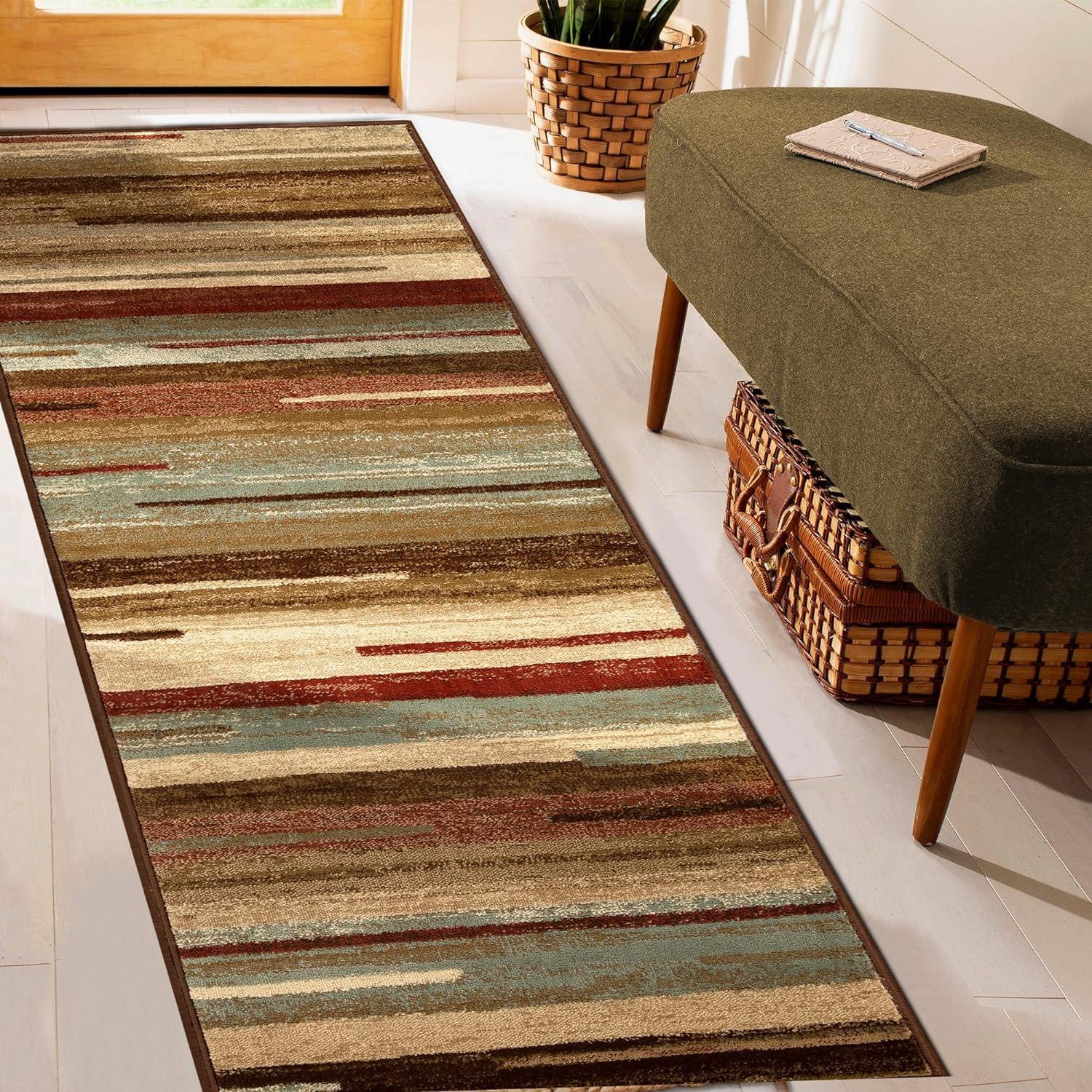 Stripes Abstract Lines Indoor Large Area Rugs or Runner Rug