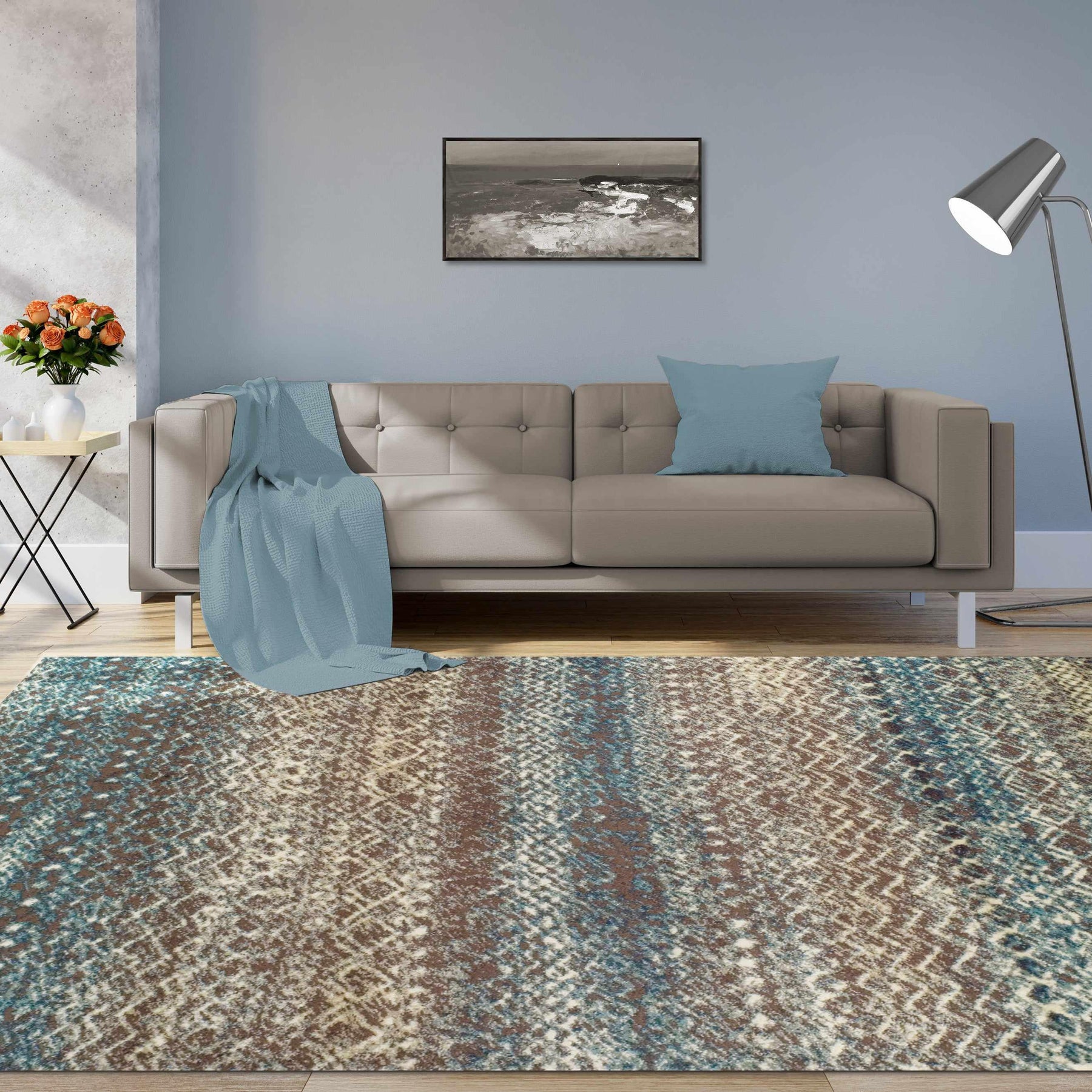 Sunderland Modern Abstract Geometric Indoor Area Rug