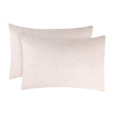 Superior Melange Flannel Cotton Two-Toned Fuzzy Pillowcases, Set of 2