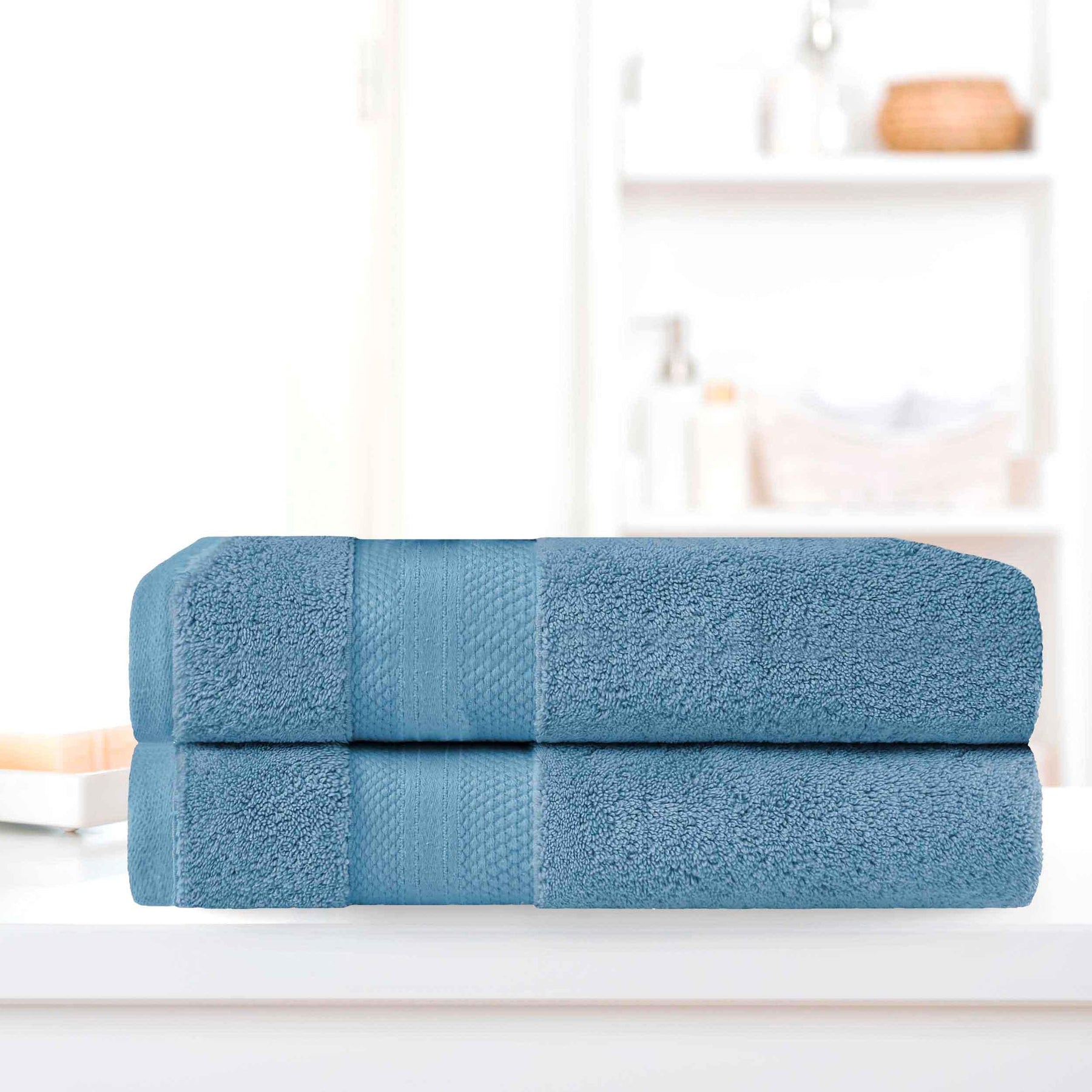 Superior Premium Turkish Cotton 2-Piece Bath Sheet Set