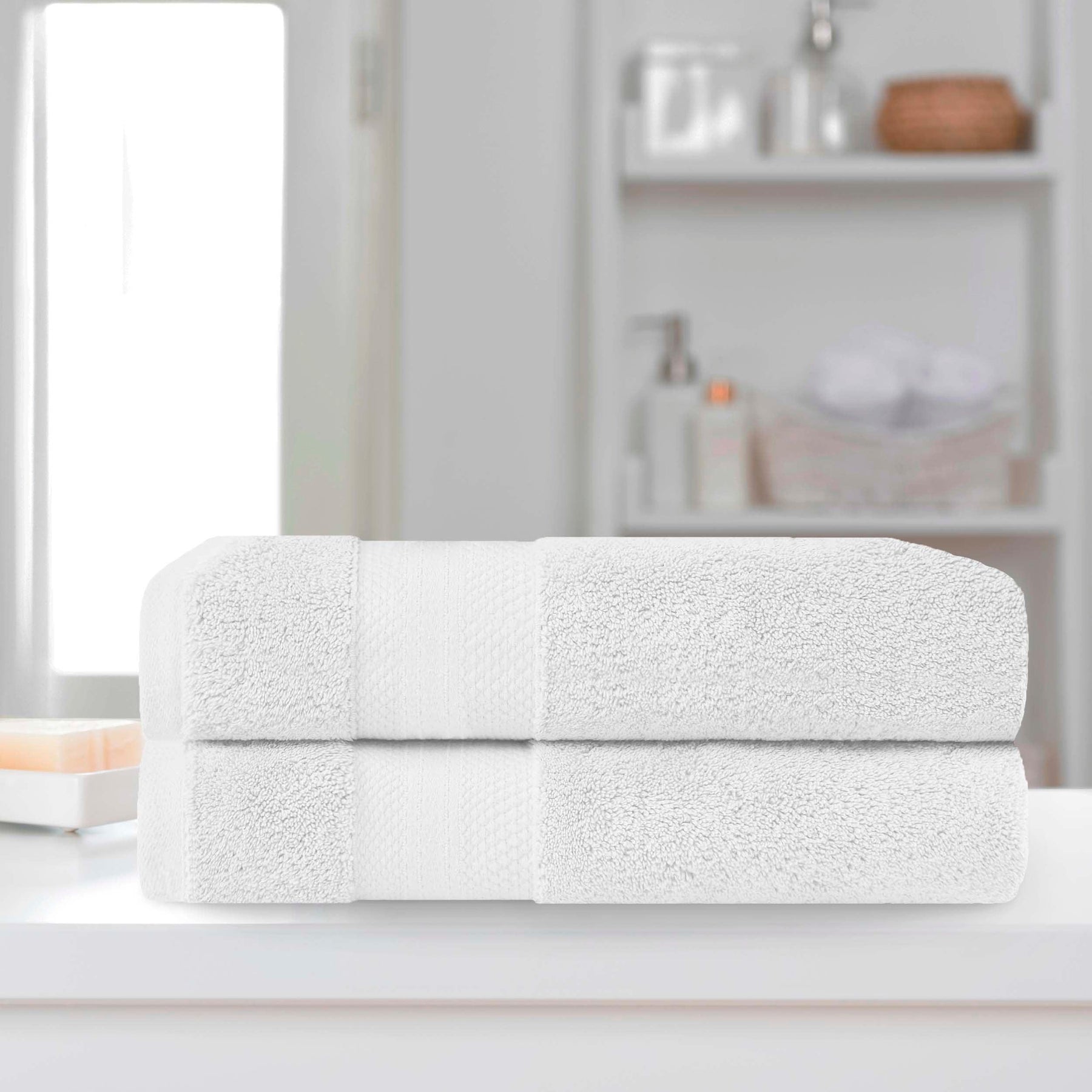 Superior Premium Turkish Cotton 2-Piece Bath Sheet Set