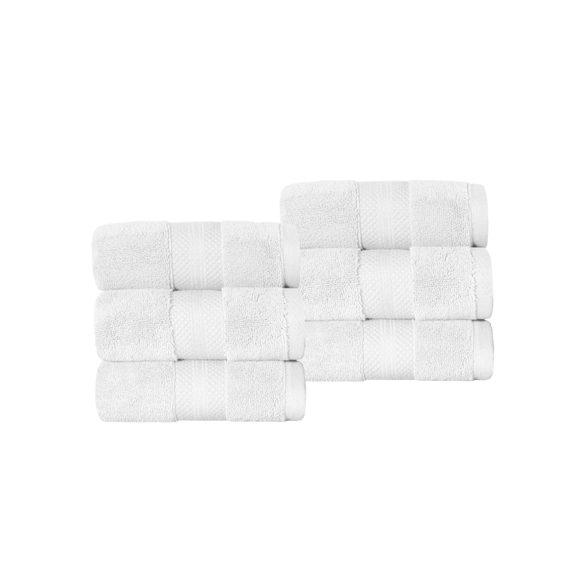 Superior Premium Turkish Cotton 6-Piece Hand Towel Set
