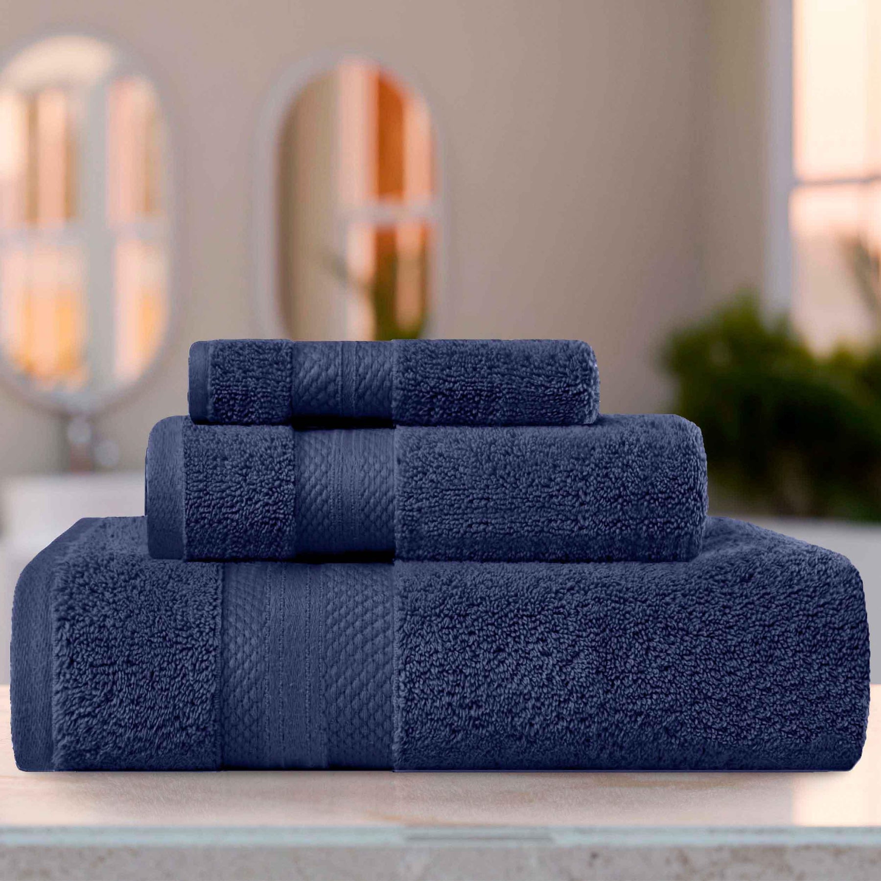 Superior Premium Turkish Cotton Assorted 3-Piece Towel Set