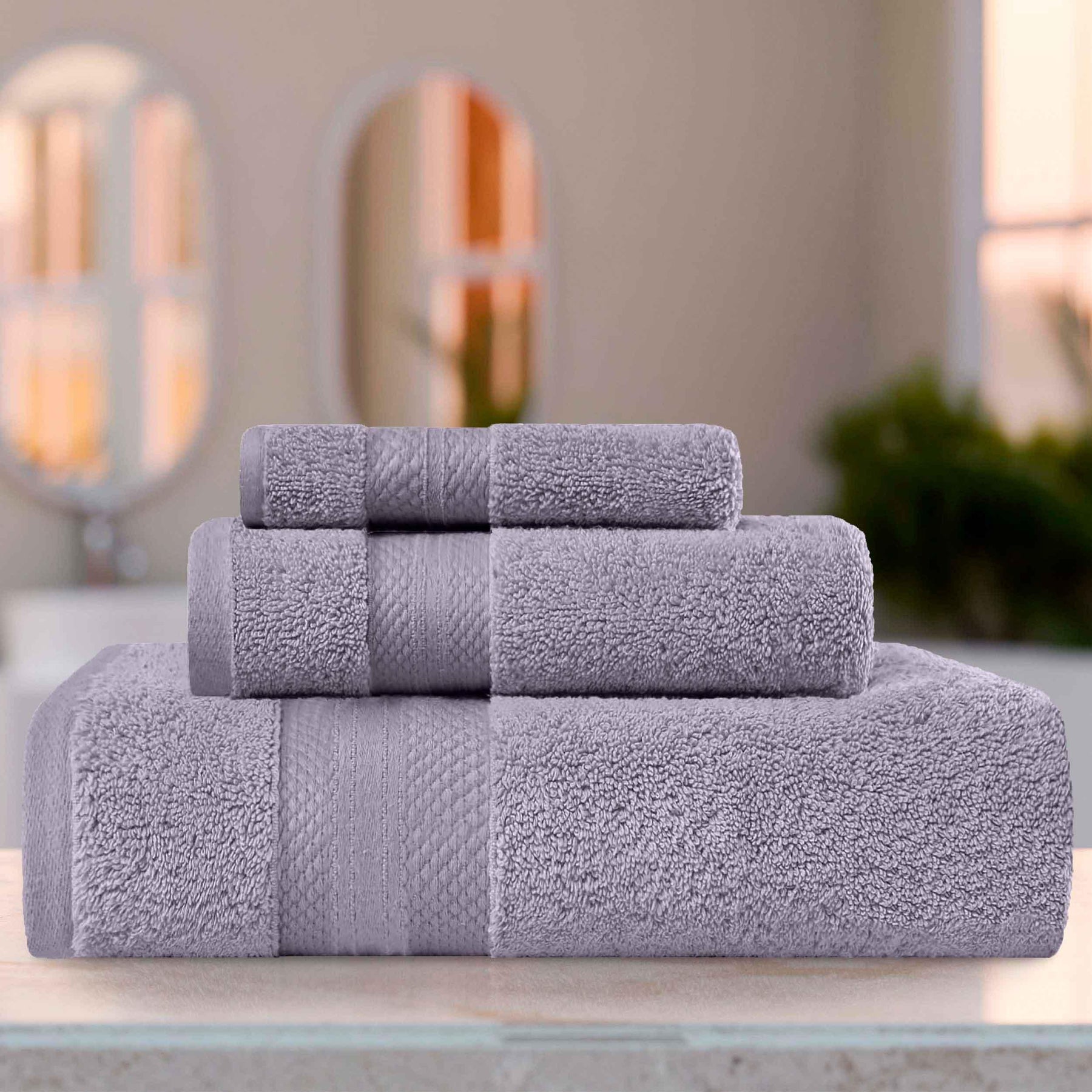 Superior Premium Turkish Cotton Assorted 3-Piece Towel Set