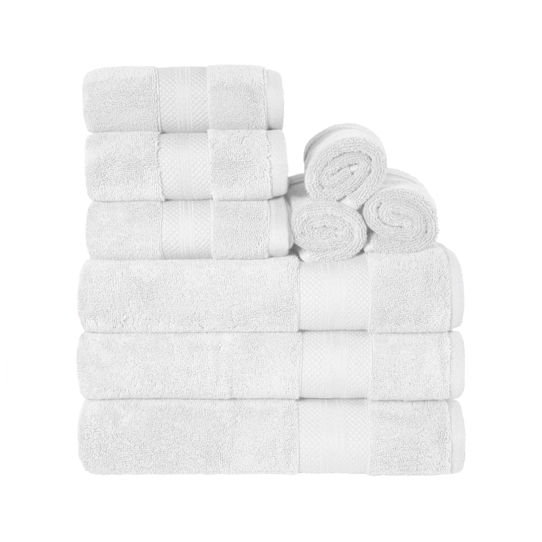 Superior Premium Turkish Cotton Assorted 9-Piece Towel Set