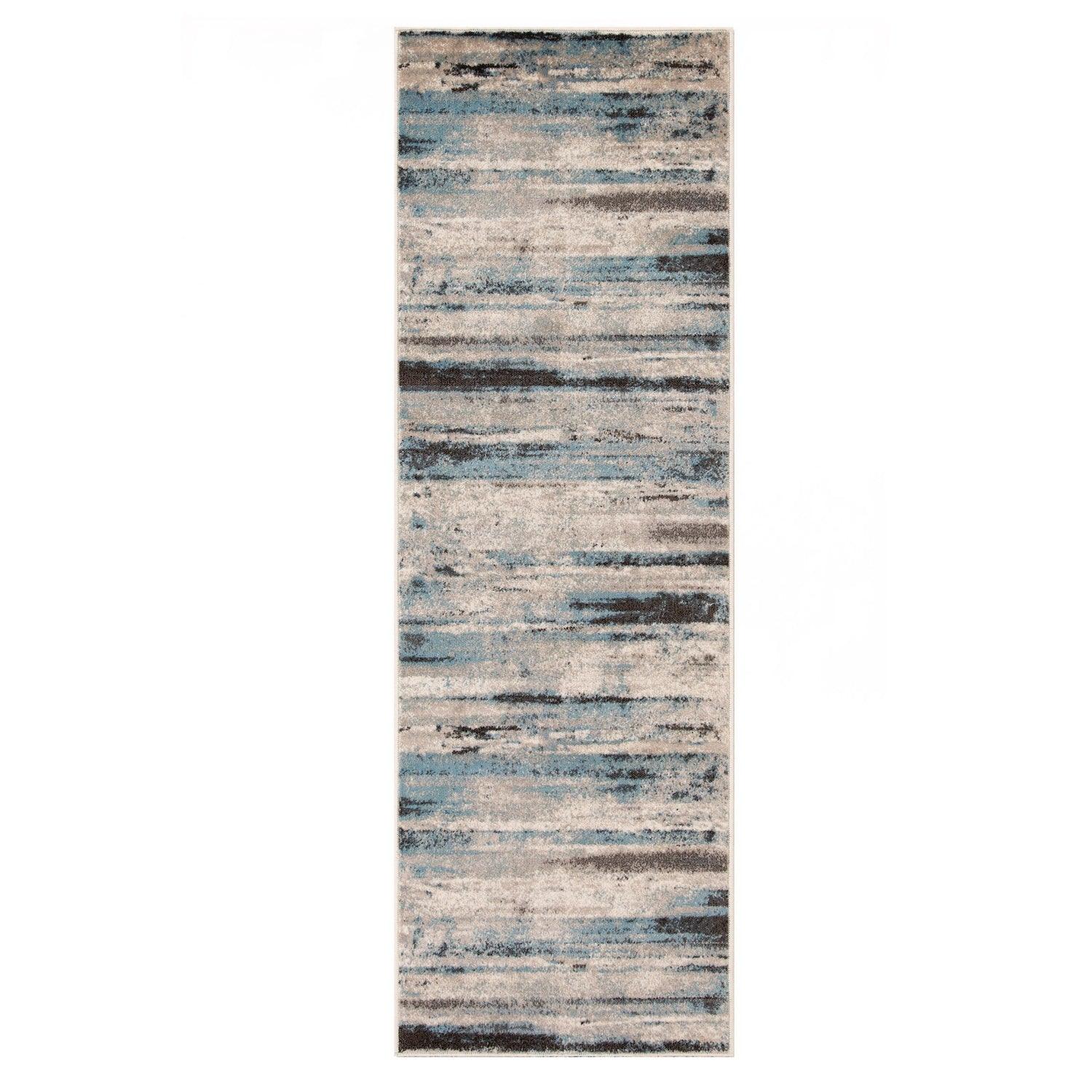 Taia Abstract Striped Indoor Area Rugs or Runner Rug
