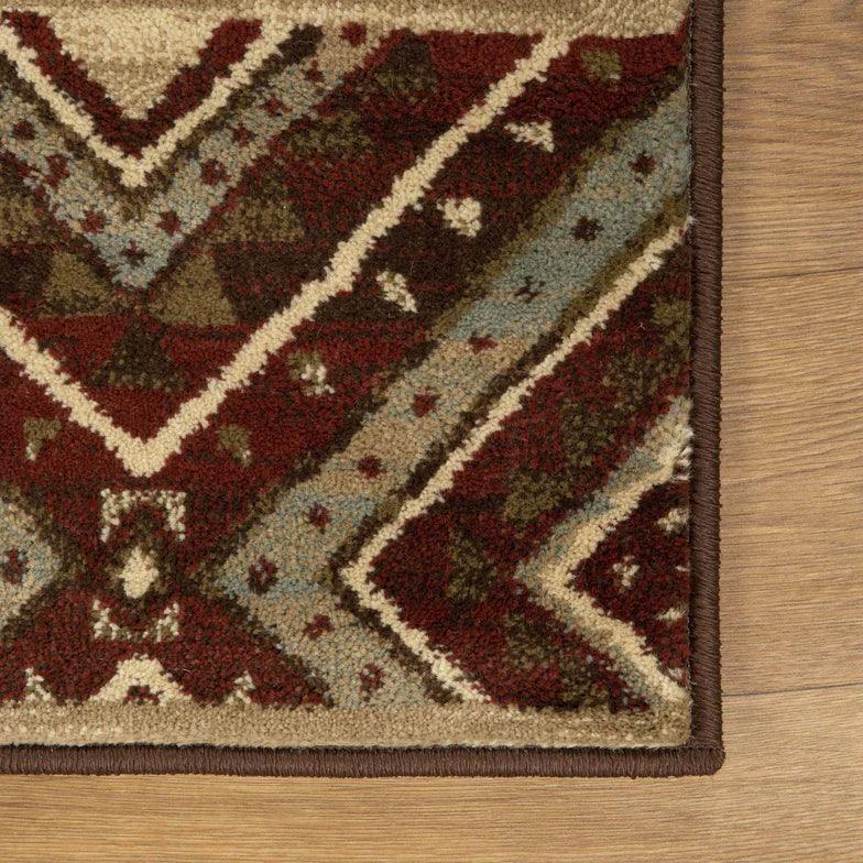 Tampa Southwestern Rustic Medallion Indoor Area Rug or Runner Rug