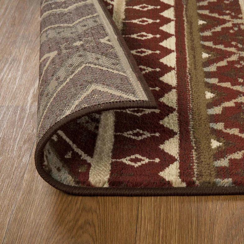 Tampa Southwestern Rustic Medallion Indoor Area Rug or Runner Rug