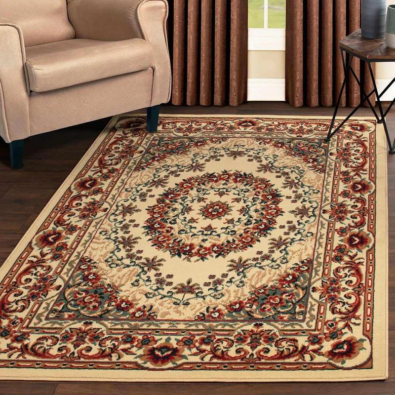 Tayana Oriental Floral Medallion Indoor 3 Piece Area Rug Set