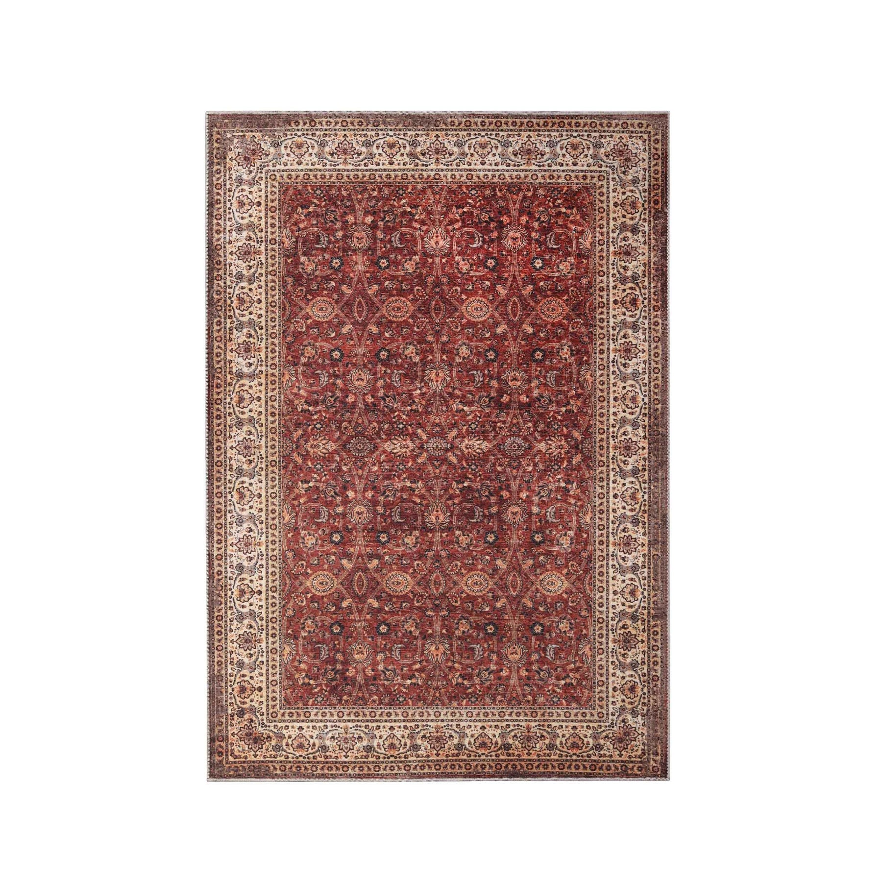 Toucan Geometric Medallion Non-Slip Washable Indoor Area Rug