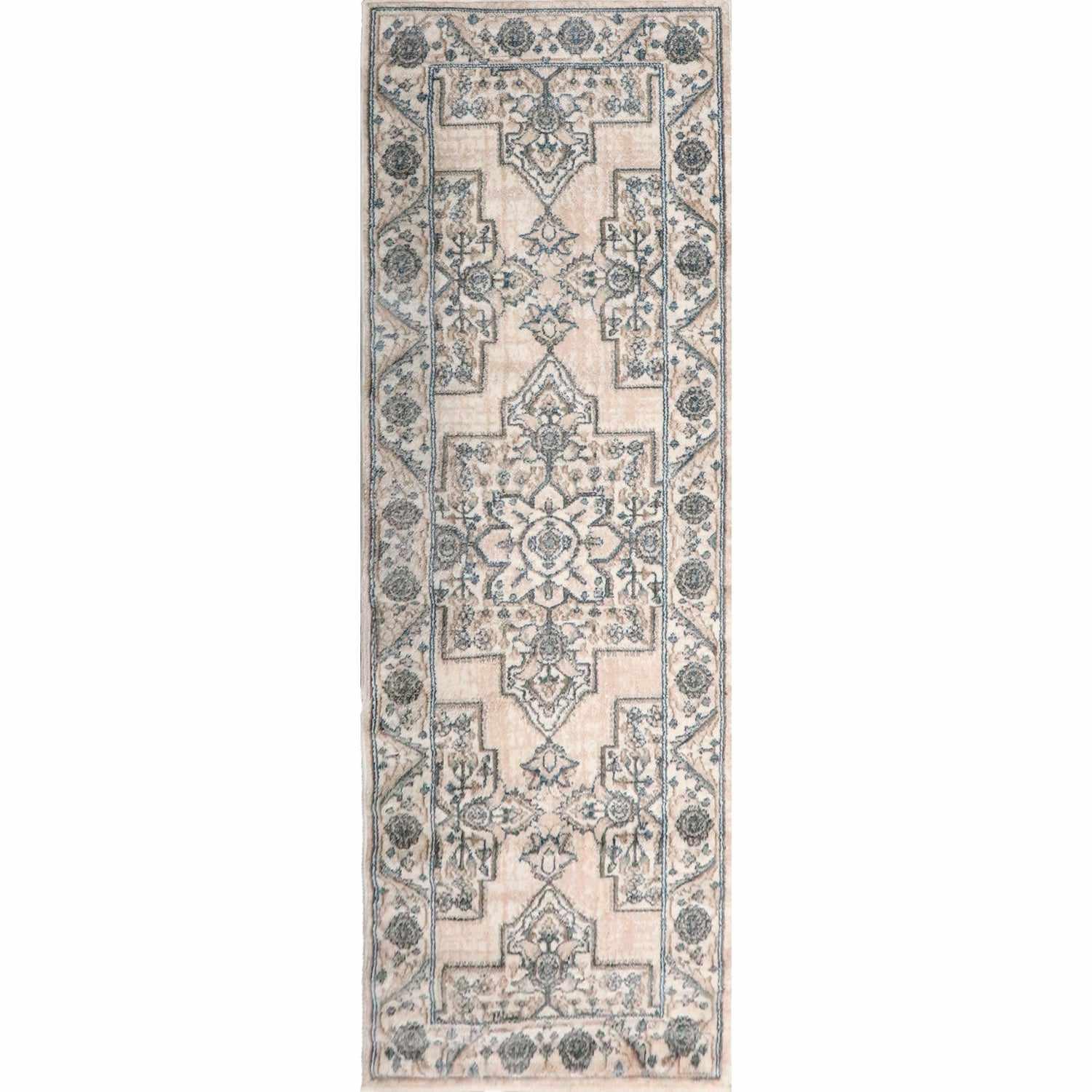 Traditional Geometric Floral Medallion Indoor Area Rug