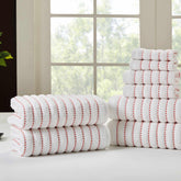 Traditional Organic Wave 650 GSM 8 Piece Towel Set