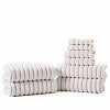 Traditional Organic Wave 650 GSM 8 Piece Towel Set