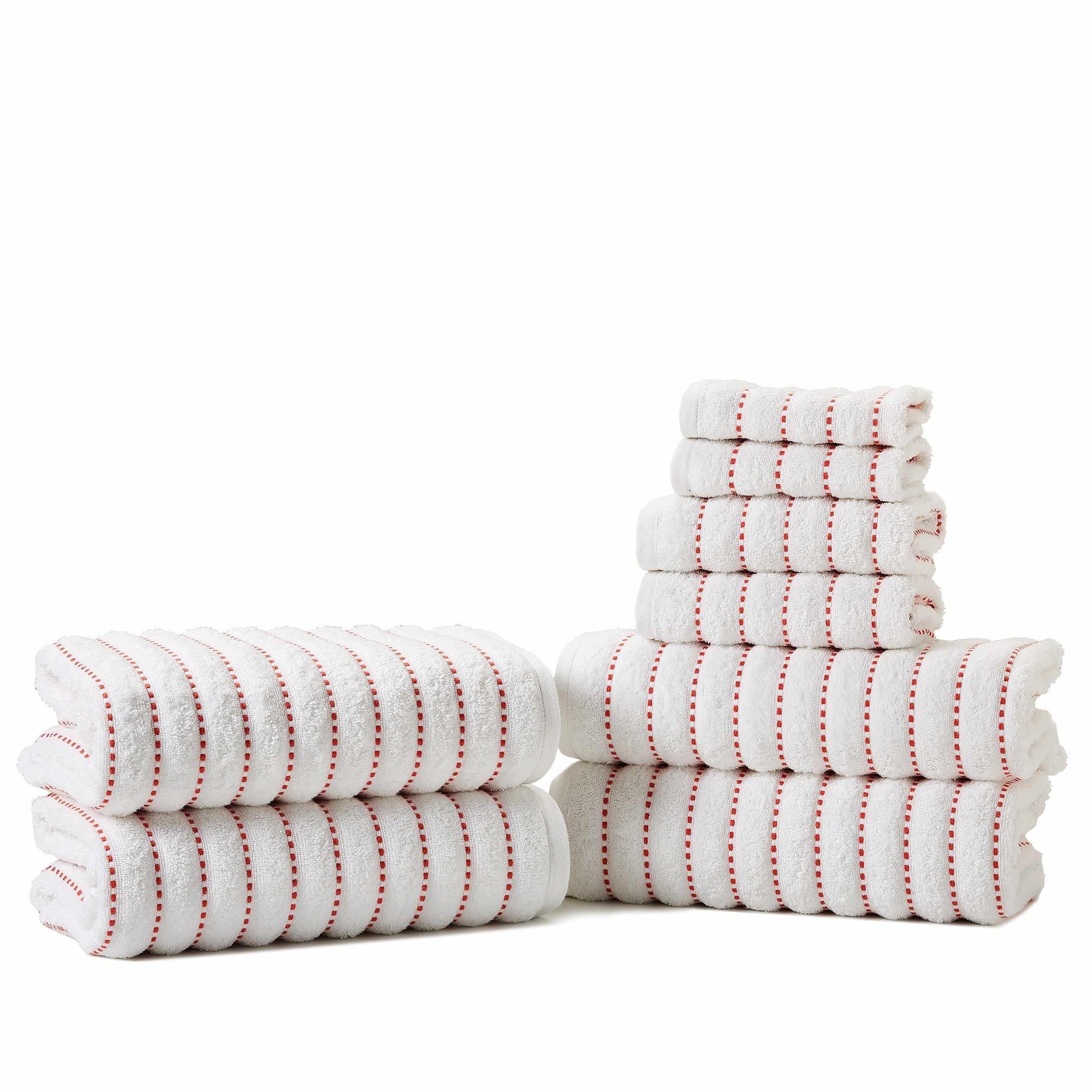 Traditional Organic Wave 650 GSM 8 Piece Towel Set