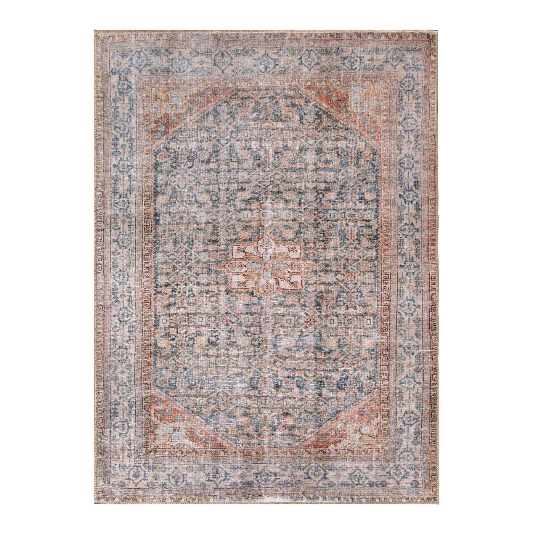 Traditional Oriental Medallion Indoor Area Rug Or Runner Rug