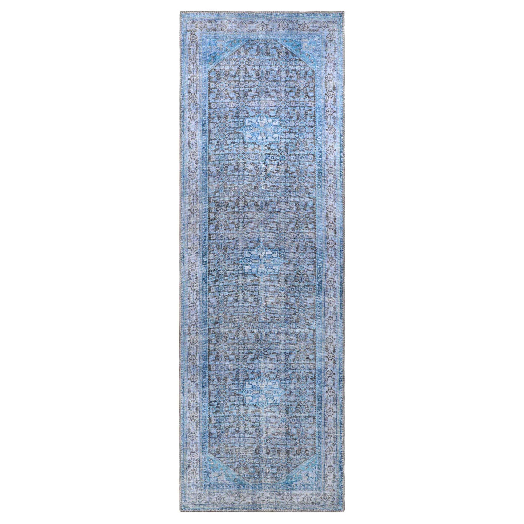 Traditional Oriental Medallion Indoor Area Rug Or Runner Rug